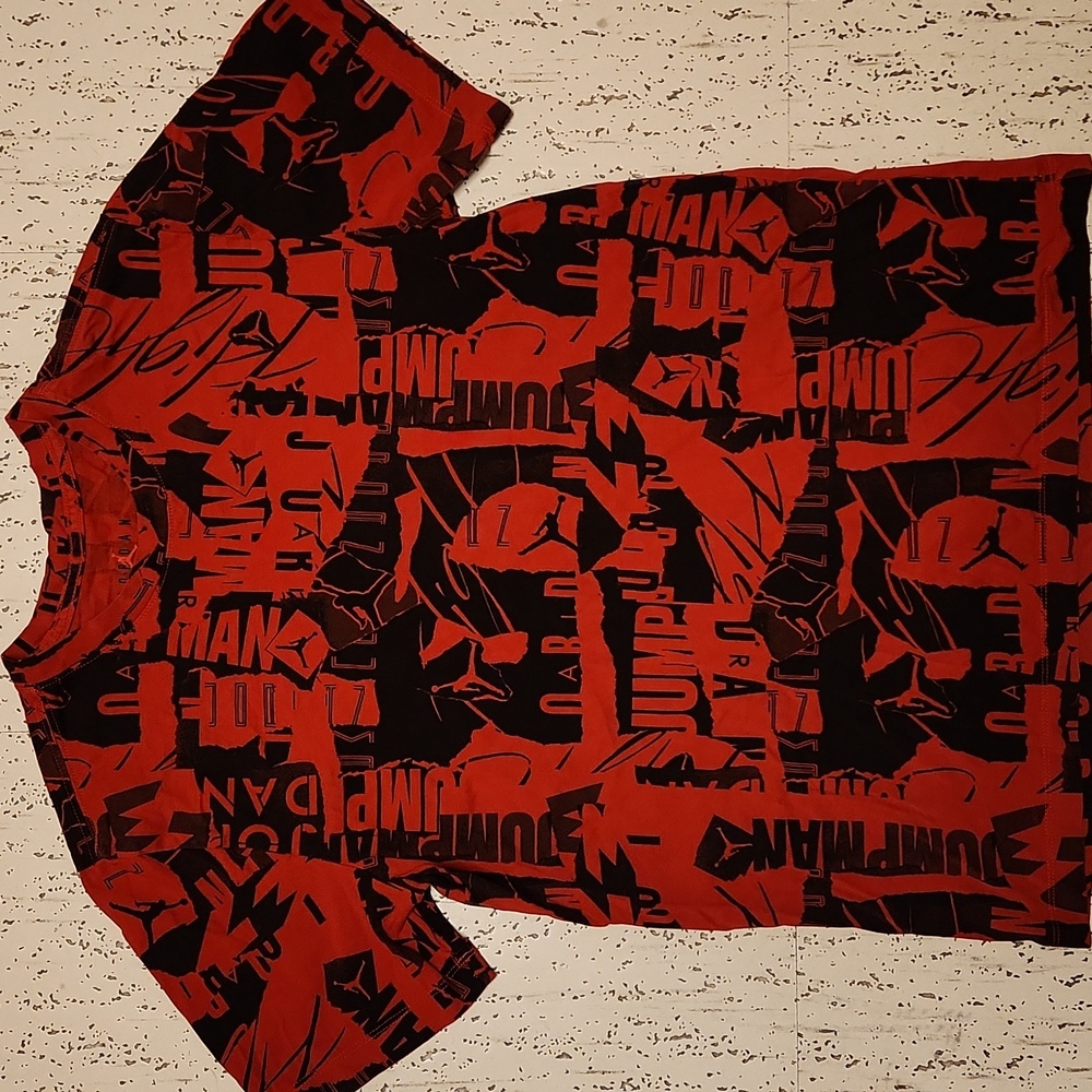 Air Jordan Jumpman Multi Spellout Full Graphic AOP T-Shirt Vintage Y2K
